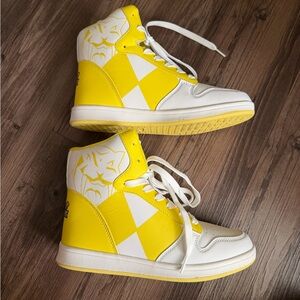 Yellow Power Rangers Costume Fun.Com Adult Sneakers